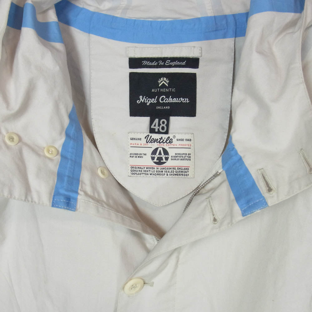 Nigel Cabourn ナイジェルケーボン 英国製 ベンタイルコットン パッカブル ジャケット マウンテンパーカー ベージュ系 48【中古】
