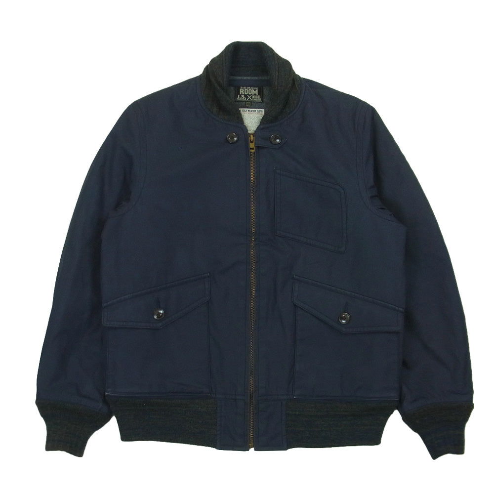 Nigel Cabourn ナイジェルケーボン 8010030800 J.S.HOMESTEAD別注 THE DRAWING ROOM UTILITY JKT ユーティリティ ジャケット ネイビー系 48【中古】