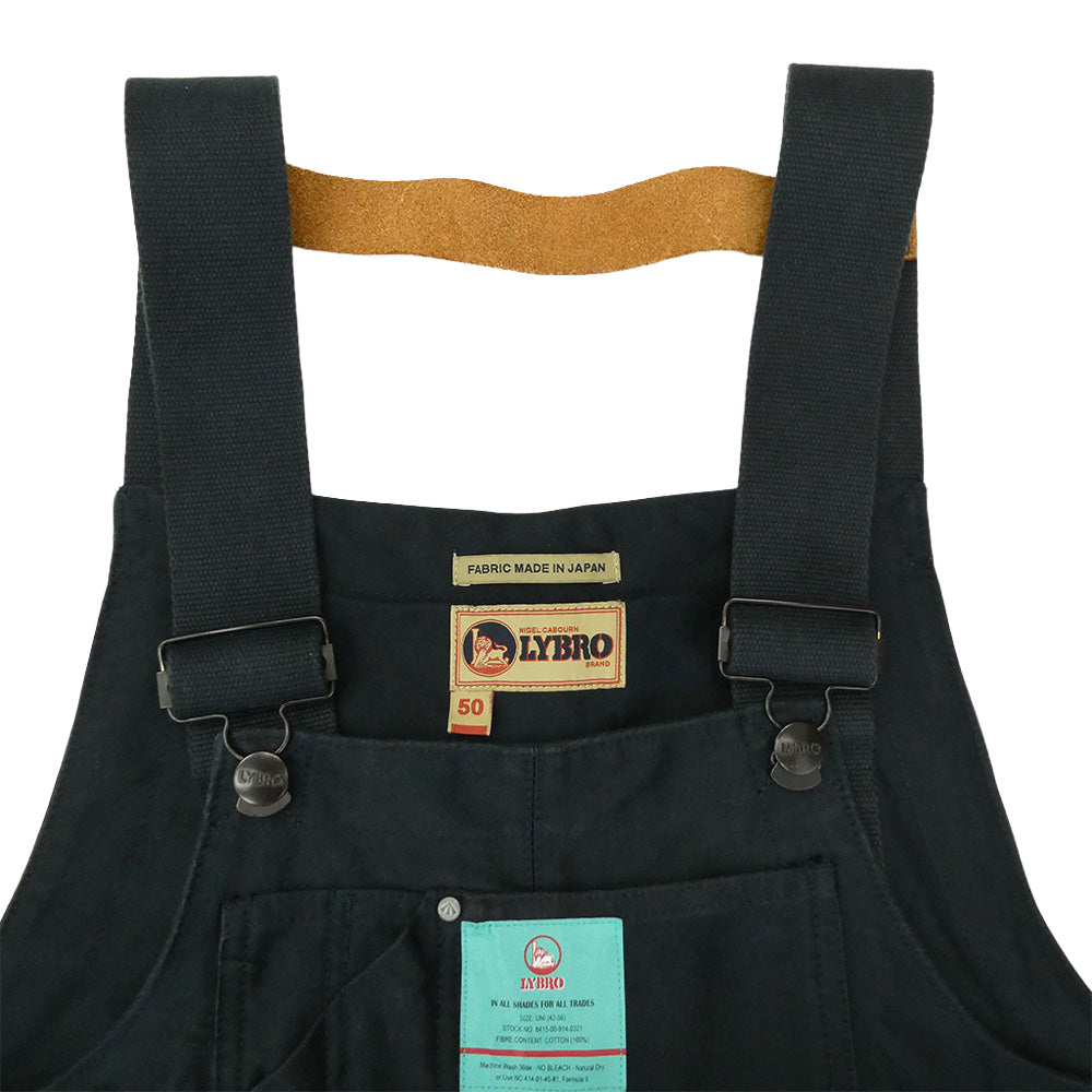 Nigel Cabourn ナイジェルケーボン 8039-13-50530 LYBRO NAVAL DUNGAREE SPLIT デニム切替 モールスキン オーバーオール インディゴブルー系 50【中古】