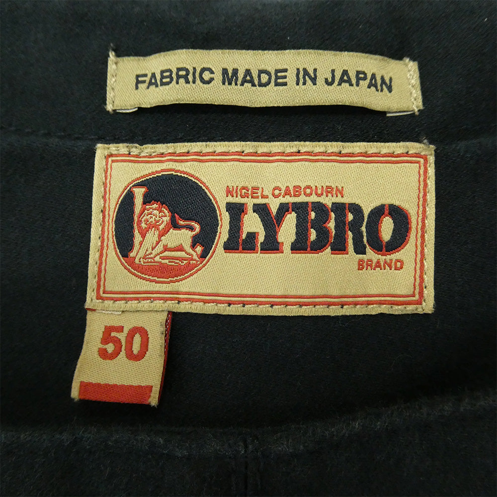 Nigel Cabourn ナイジェルケーボン 8039-13-50530 LYBRO NAVAL DUNGAREE SPLIT デニム切替 モールスキン オーバーオール インディゴブルー系 50【中古】