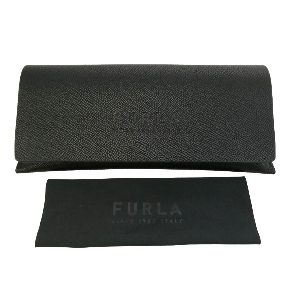 Furla フルラ SFU849J ジャパンモデル オーバル サングラス アイウェア フレーム：ブラック系 55□16【中古】