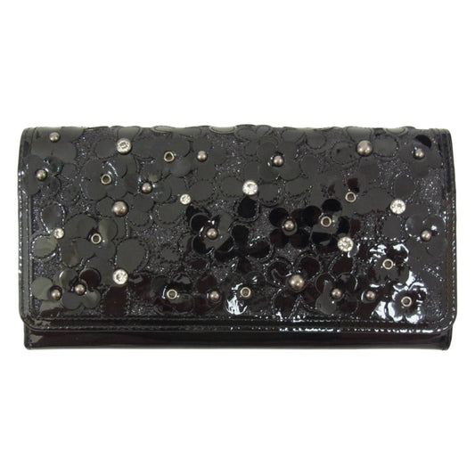 ANTEPRIMA アンテプリマ 10857-10 フォラータ2 長財布 ウォレット ブラック ブラック系【極上美品】【中古】