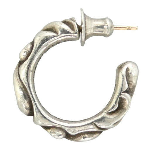 CHROME HEARTS クロムハーツ（原本無） HOOP SCROOL 1 スクロール フープ ピアス シルバー系【中古】