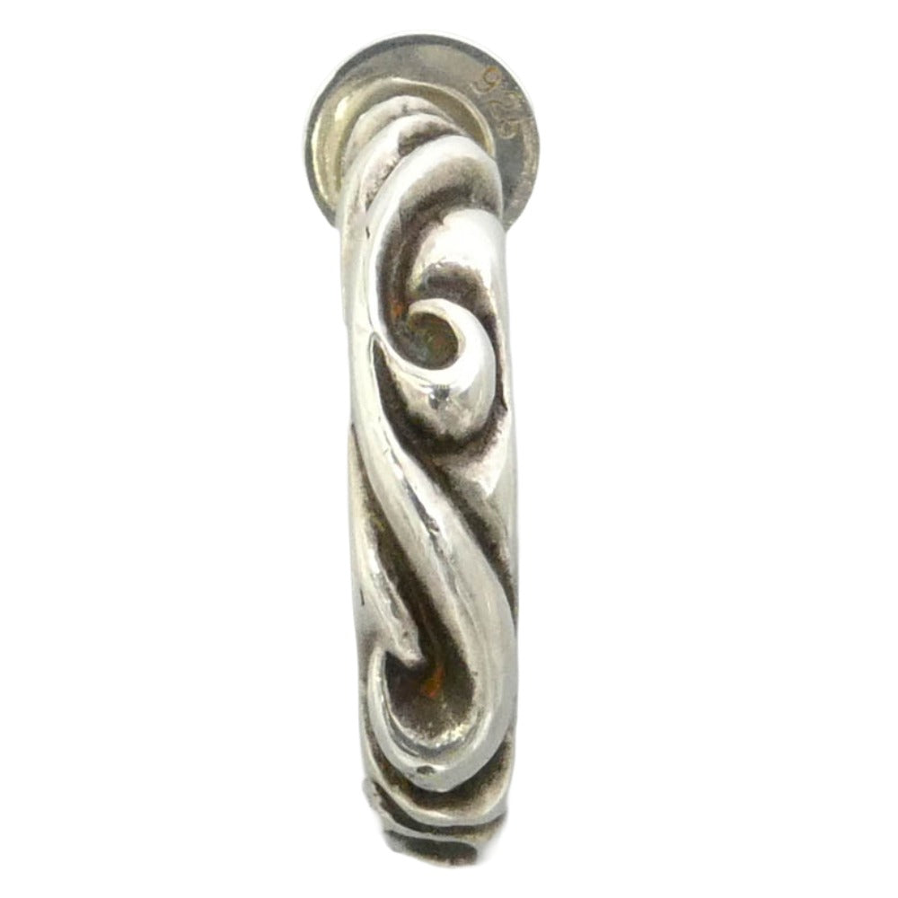 CHROME HEARTS クロムハーツ（原本無） HOOP SCROOL 1 スクロール フープ ピアス シルバー系【中古】