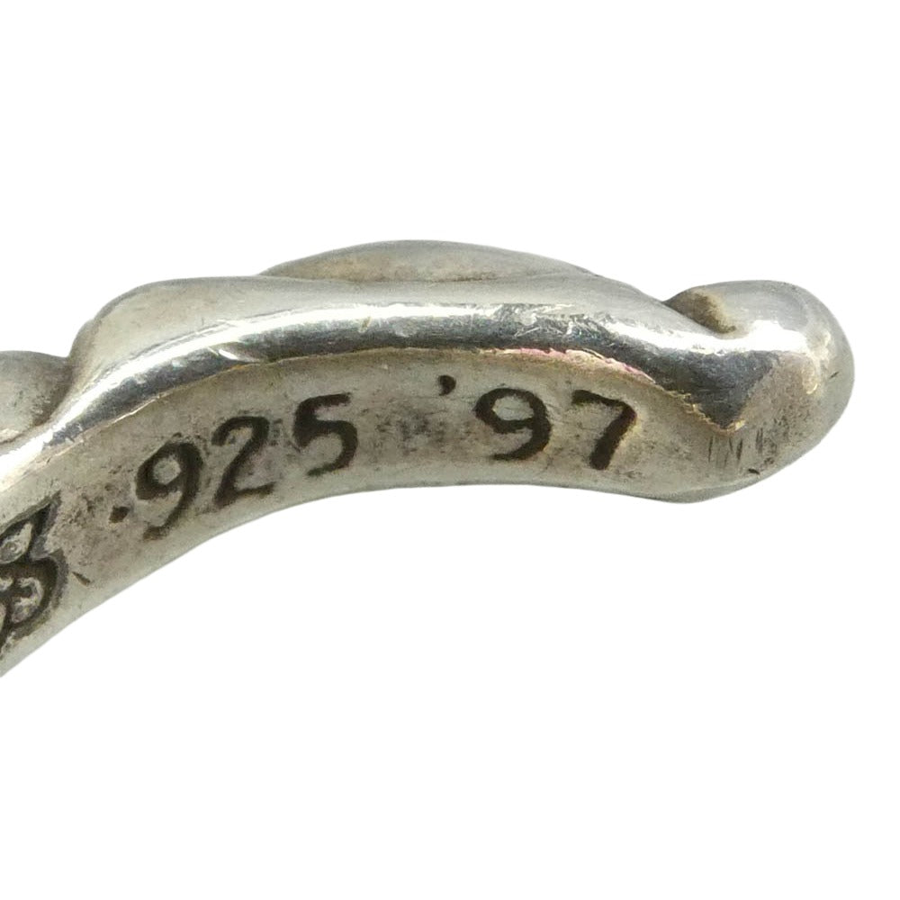 CHROME HEARTS クロムハーツ（原本無） HOOP SCROOL 1 スクロール フープ ピアス シルバー系【中古】