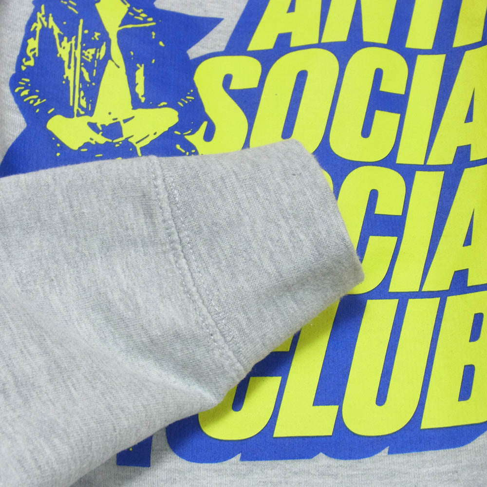アンチ ソーシャル ソーシャル クラブ 20SS SS3000P anti social social club アンチ ソーシャル ソーシャル クラブ クルー スウェット グレー系 S【中古】