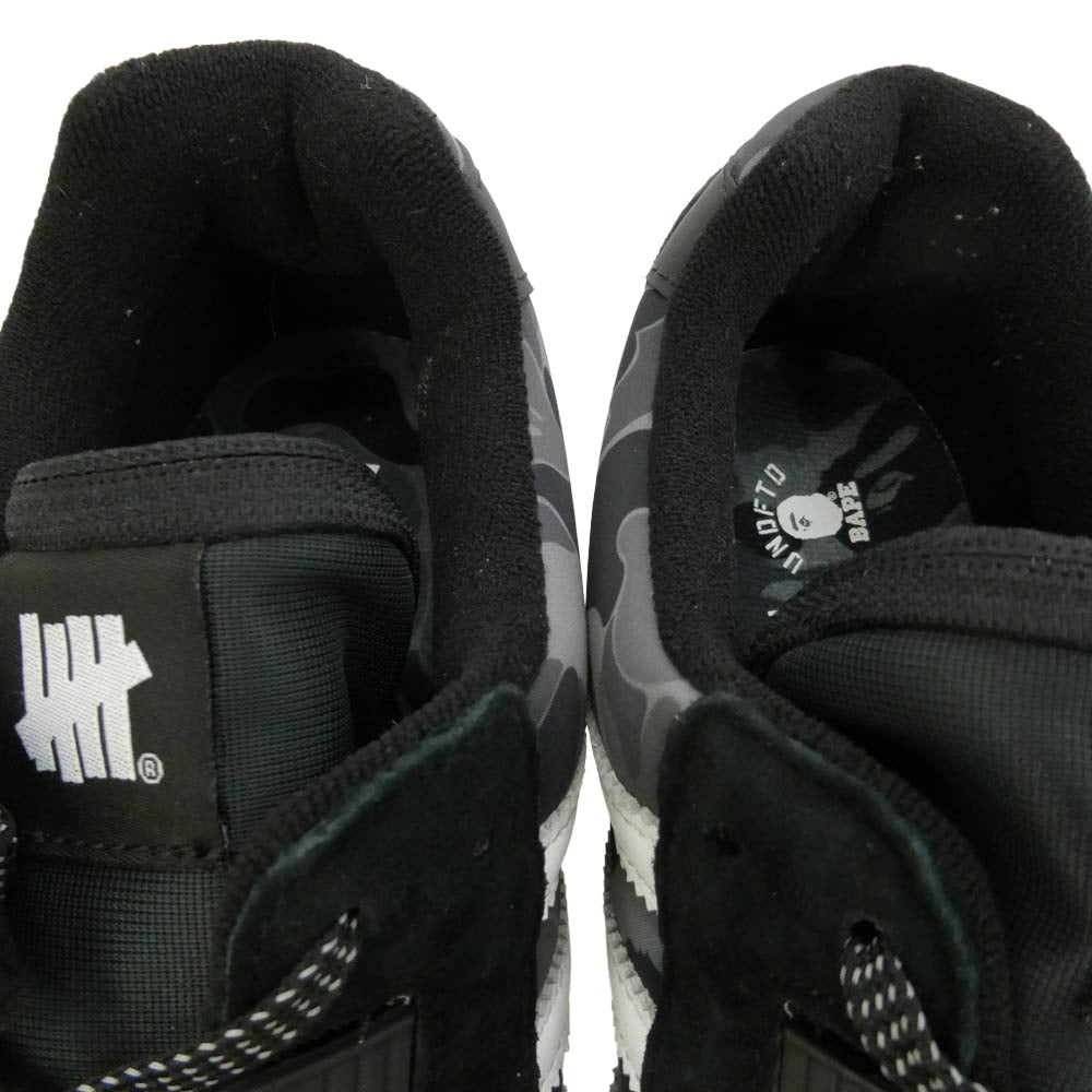 adidas アディダス A BATHING APE アベイシングエイプ UNDEFEATED アンディフィーテッド FY8852 × A BATHING APE × UNDEFEATED ZX8000 アベイシングエイプ アンディフィーテッド ZX8000 スニーカー ブラック系 27cm【中古】