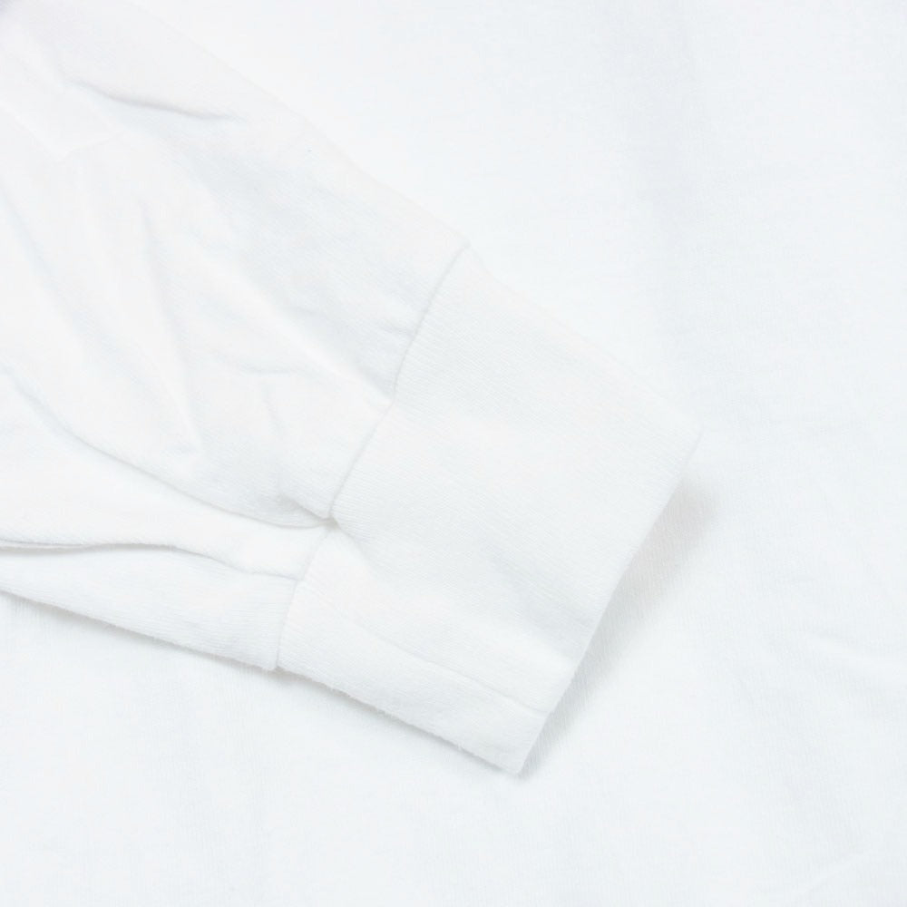 WACKO MARIA ワコマリア 26SS WASHED HEAVY WEIGHT CREW NECK LONG SLEEVE T-SHIRT TYPE-2 マリア バックプリント 長袖 Ｔシャツ ホワイト系 S【中古】