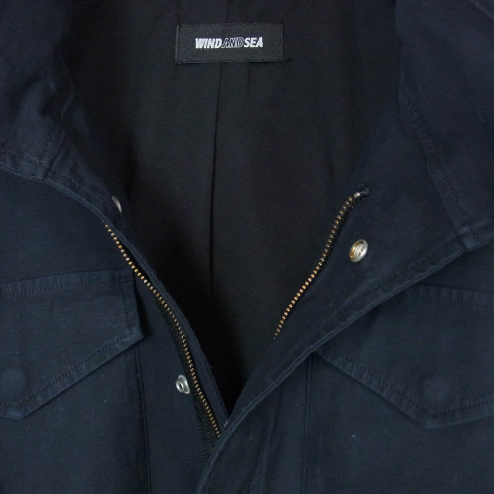 WIND AND SEA ウィンダンシー 25AW wds-o-clcl-25-q3-jk-06 M-65 Jacket ミリタリー フィールド ジャケット ダークネイビー系 M【中古】