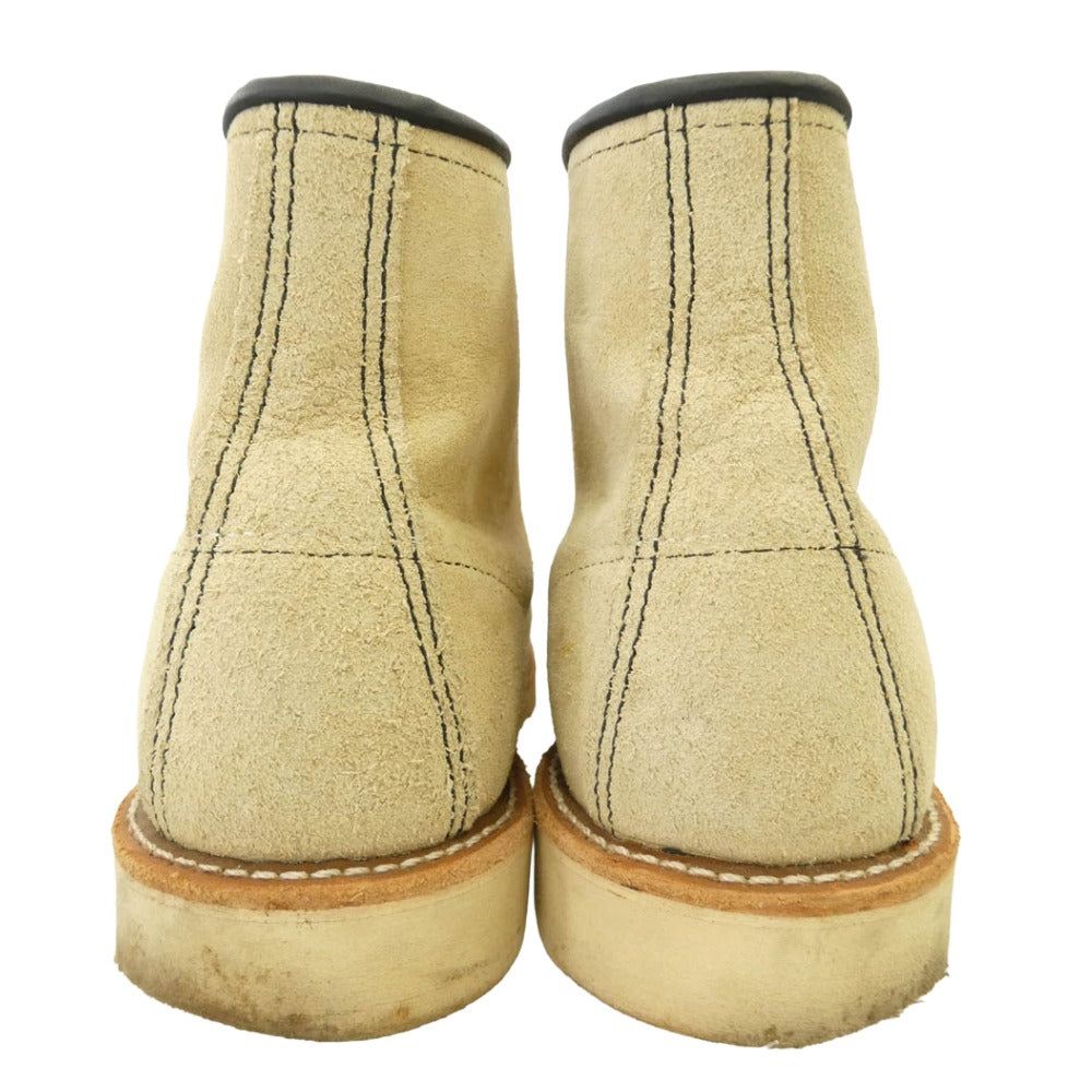 RED WING レッドウィング 8173 Dワイズ 6inch CLASSIC MOC TOE モックトゥ ブーツ ベージュ系 US8.5D【中古】