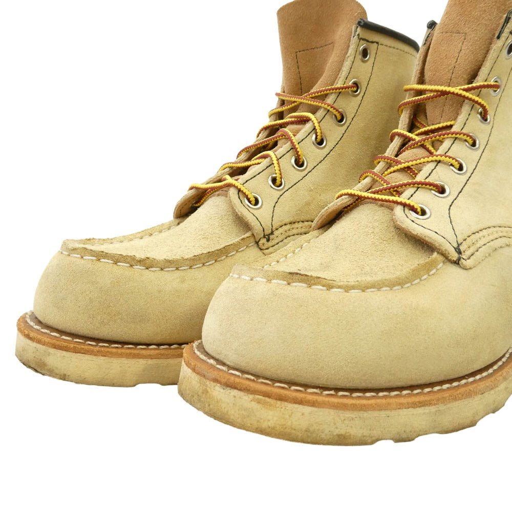 RED WING レッドウィング 8173 Dワイズ 6inch CLASSIC MOC TOE モックトゥ ブーツ ベージュ系 US8.5D【中古】