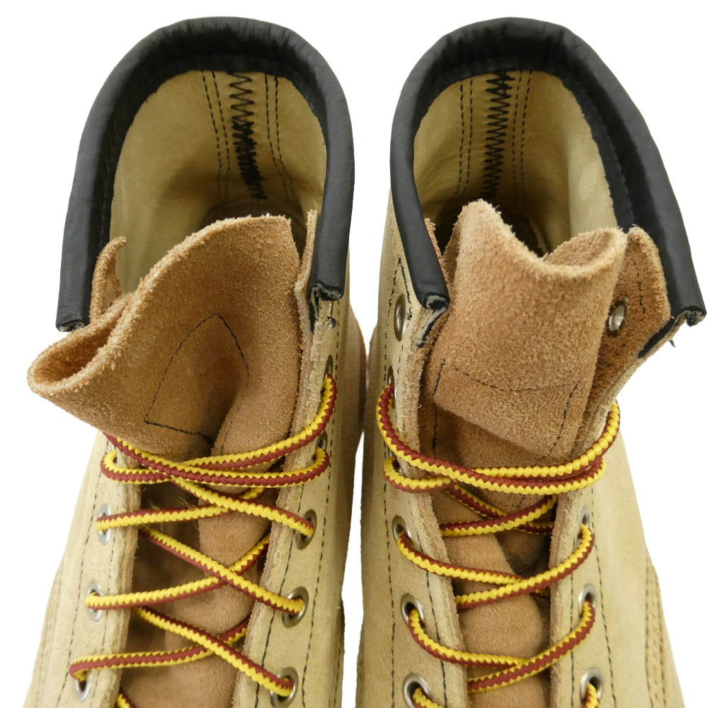 RED WING レッドウィング 8173 Dワイズ 6inch CLASSIC MOC TOE モックトゥ ブーツ ベージュ系 US8.5D【中古】
