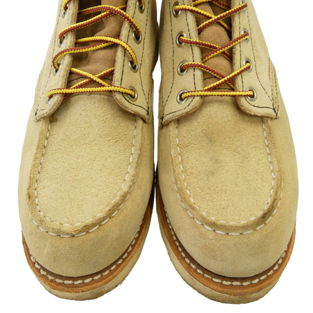 RED WING レッドウィング 8173 Dワイズ 6inch CLASSIC MOC TOE モックトゥ ブーツ ベージュ系 US8.5D【中古】
