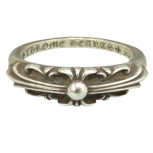 CHROME HEARTS クロムハーツ（原本無） BABY CLASSIC ベイビー クラシック フローラルクロス リング シルバー系 20号【中古】