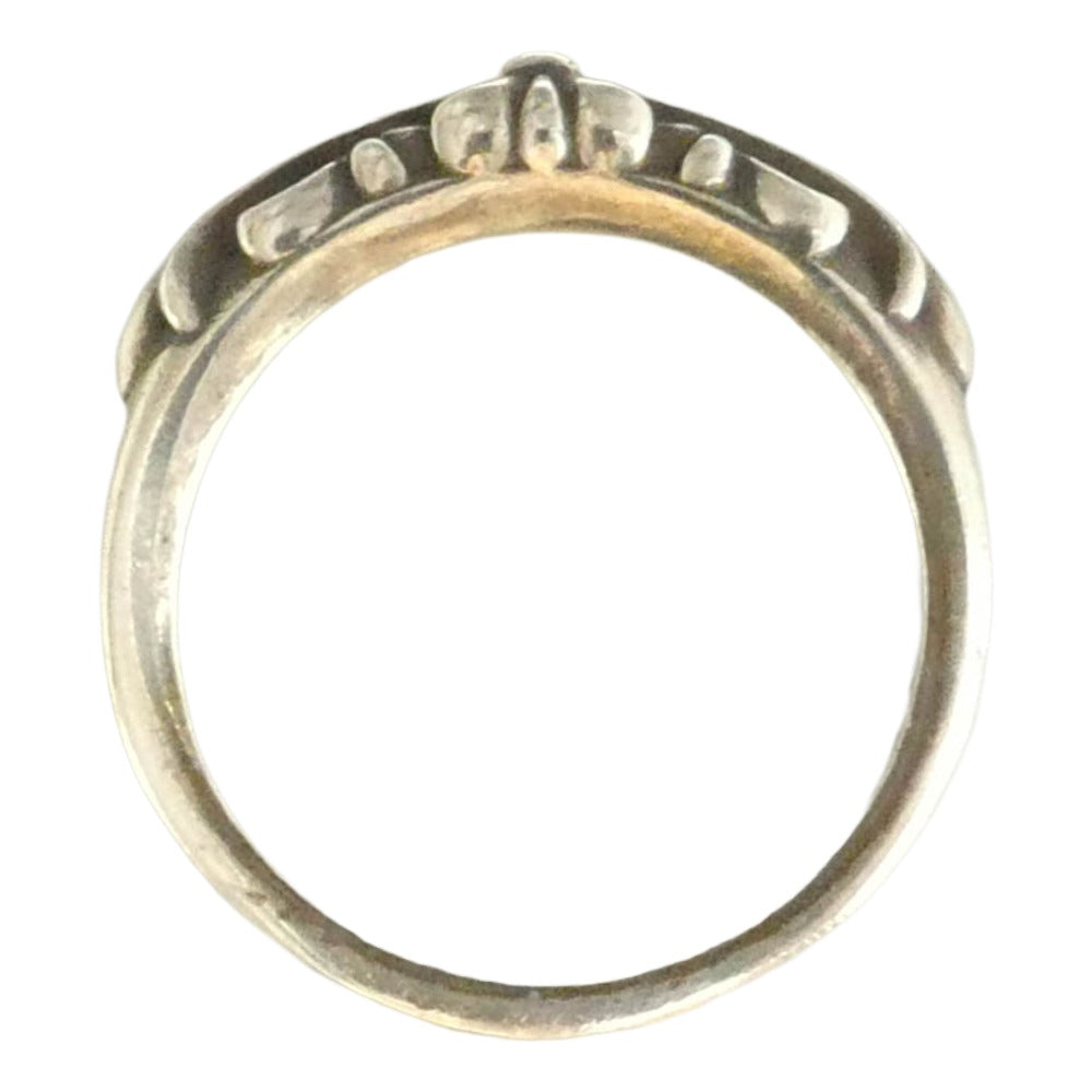 CHROME HEARTS クロムハーツ（原本無） BABY CLASSIC ベイビー クラシック フローラルクロス リング シルバー系 20号【中古】