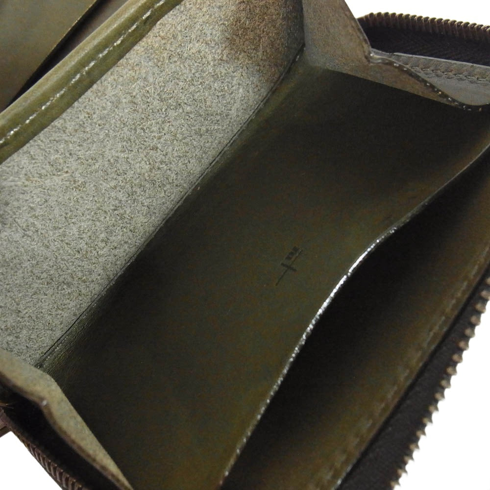 エムピウ zonzo napoli ゾンゾ ナポリ コンパクト 財布 ダークブラウン系【美品】【中古】
