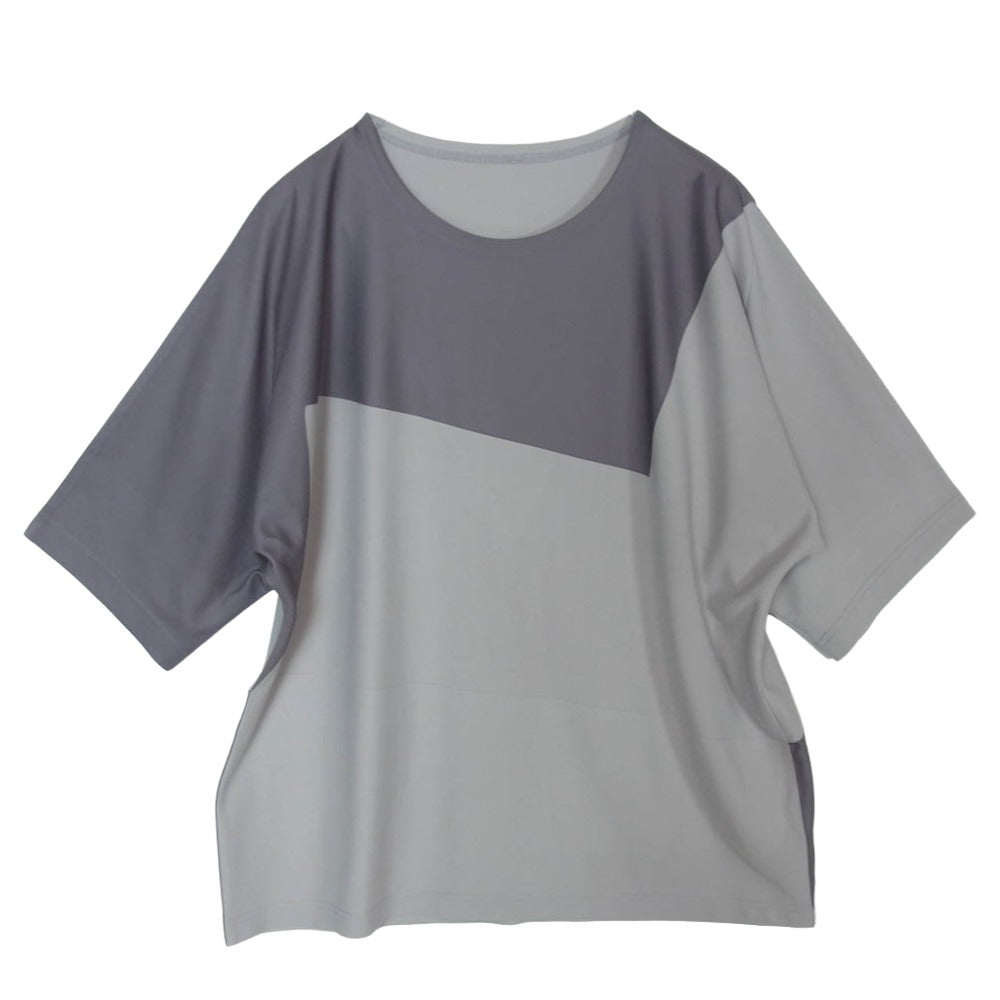 ISSEY MIYAKE イッセイミヤケ LA41JK140 im MEN GEOMETRY PLATING JERSEY ジオメトリー プレーティング ジャージー Tシャツ カットソー グレー系 3【中古】