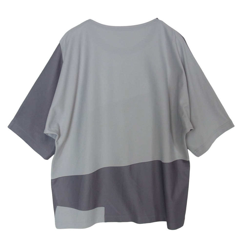 ISSEY MIYAKE イッセイミヤケ LA41JK140 im MEN GEOMETRY PLATING JERSEY ジオメトリー プレーティング ジャージー Tシャツ カットソー グレー系 3【中古】