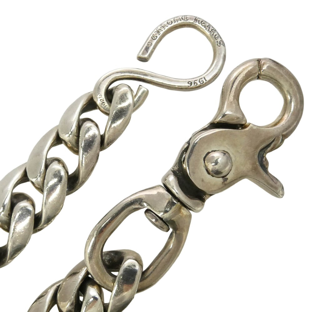CHROME HEARTS クロムハーツ（原本有） CLASSIC SHORT-S 1クリップ ショート クラシックリンク ウォレットチェーン シルバー系【中古】