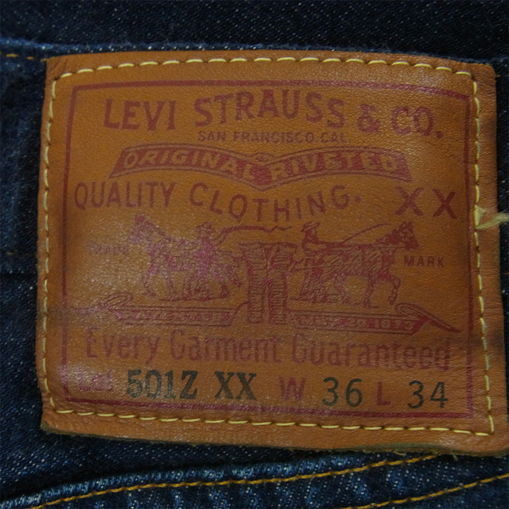 Levi's リーバイス 50154-0090 Vintage Clothing 501Z XX 1954年モデル 復刻 42TALON LVC ヴィンテージ クロージング デニム パンツ インディゴブルー系 W36 L34【中古】