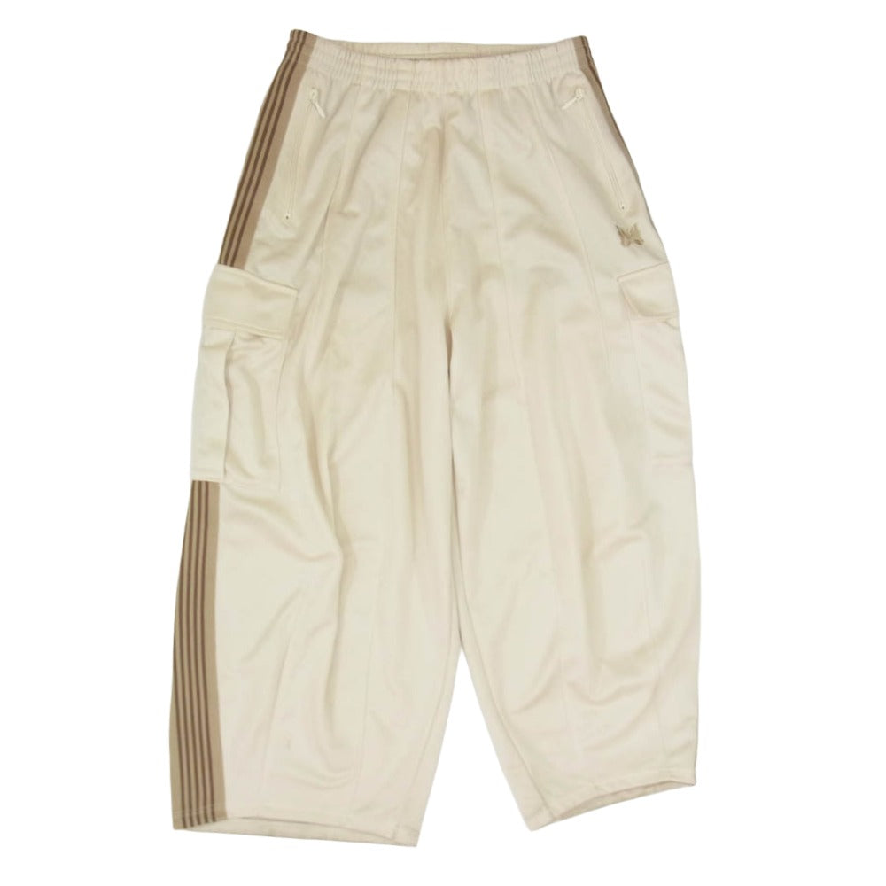 Needles ニードルス QV1661 THE GALLERY BOX 別注モデル H.D. Track Pant ヒザデル トラック パンツ オフホワイト系 M【中古】