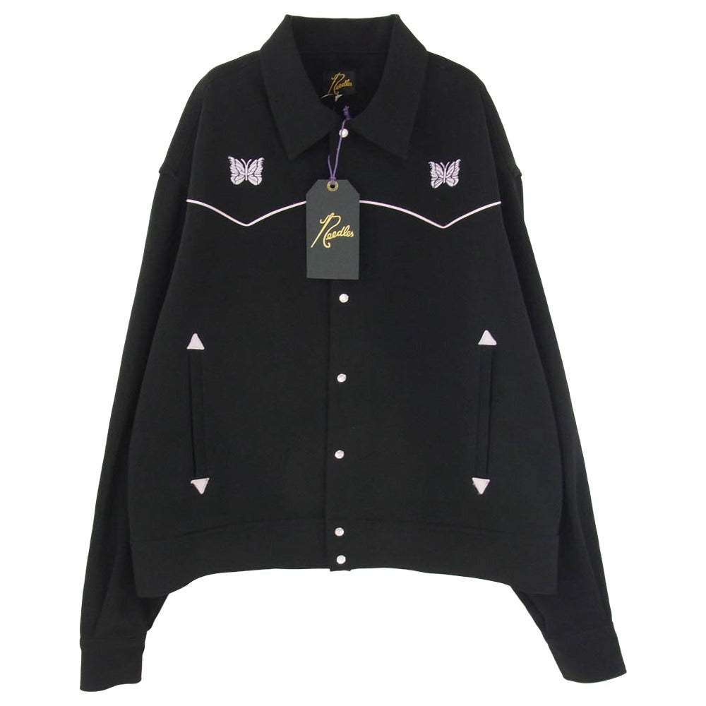 Needles ニードルス 22SS KP122 Piping Cowboy Jacket パイピング カウボーイ ジャケット ブラック系 XL【中古】