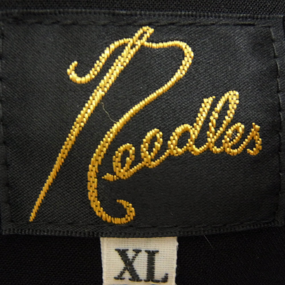Needles ニードルス 22SS KP122 Piping Cowboy Jacket パイピング カウボーイ ジャケット ブラック系 XL【中古】