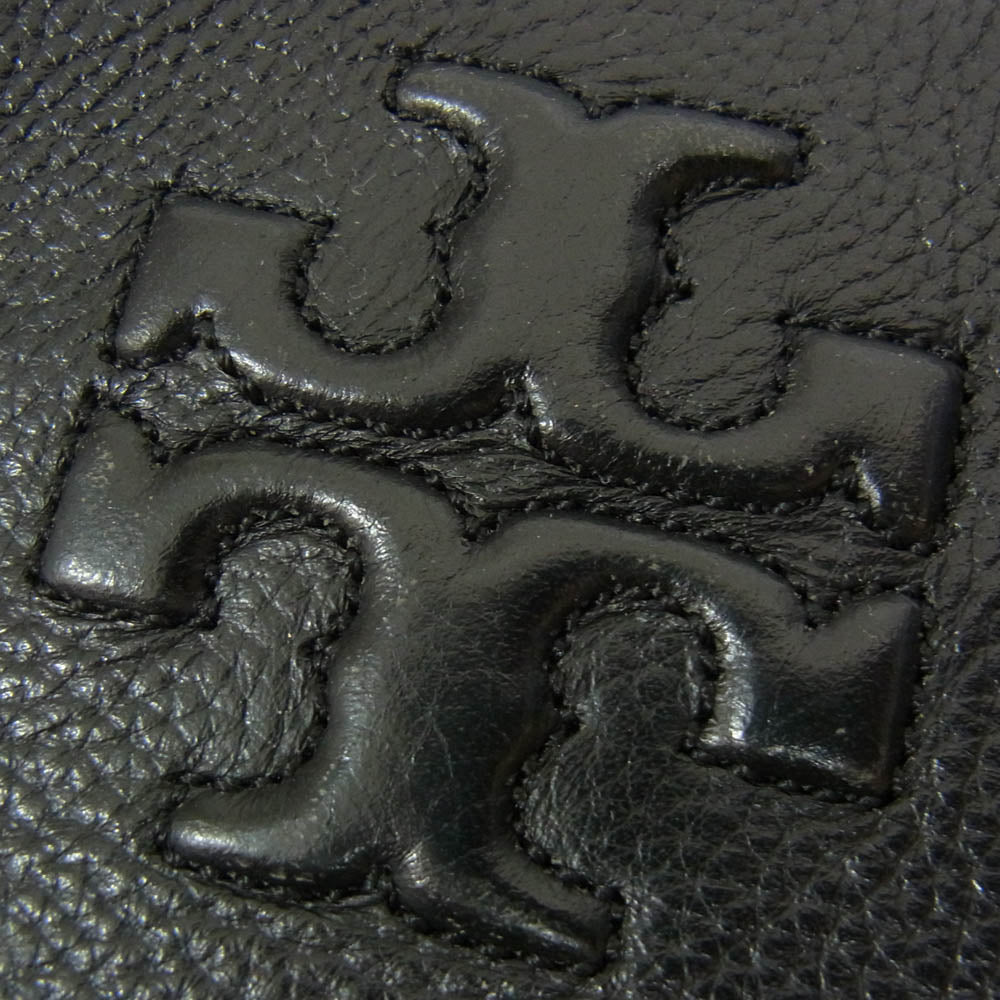 Tory Burch トリーバーチ レザー トート ハンド バッグ ブラック系【中古】