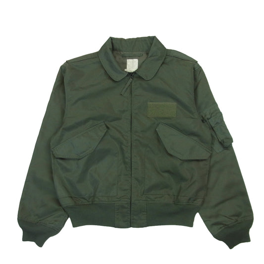 米軍 CWU-36P アメリカ軍 ミリタリー ブルゾン アウター フライト ジャケット グリーン系 サイズ表記なし【中古】