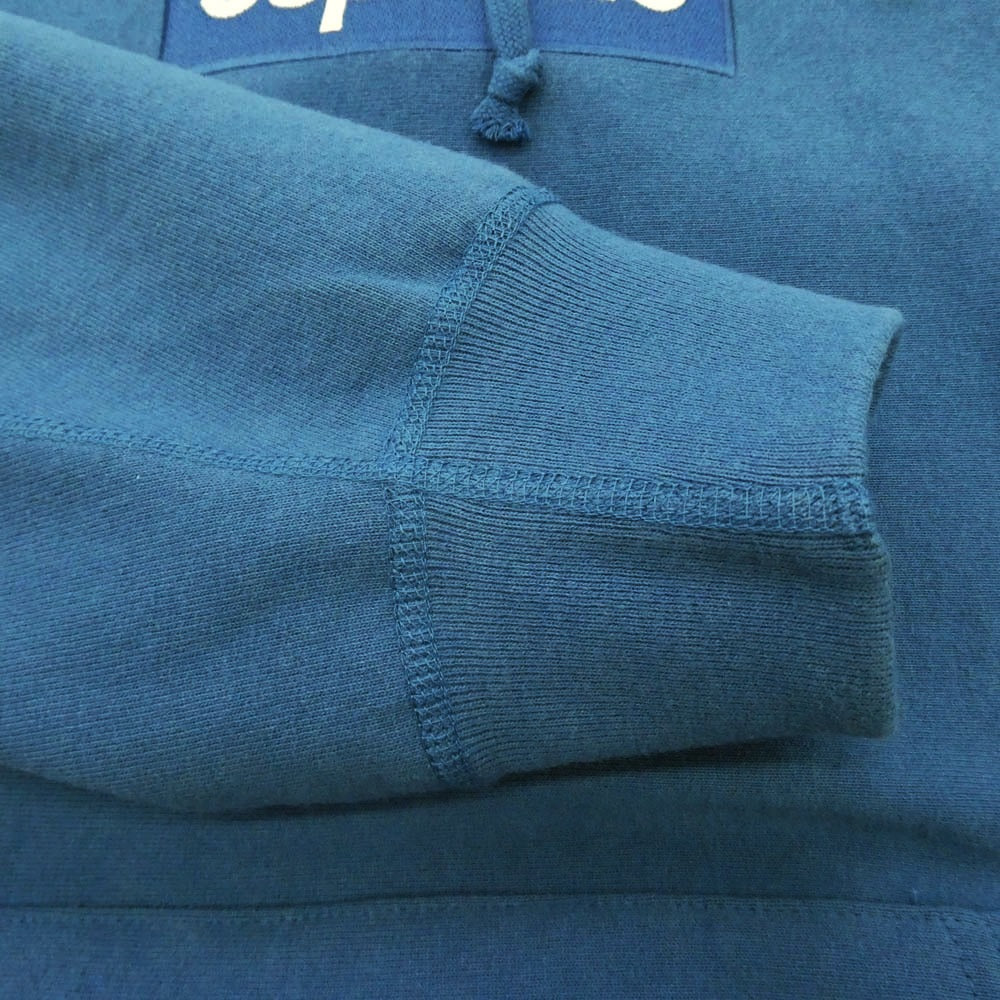 Supreme シュプリーム 21AW Box Logo Hooded Sweatshirt ボックスロゴ スウェットシャツ フーディー パーカー ブルー系 S【中古】