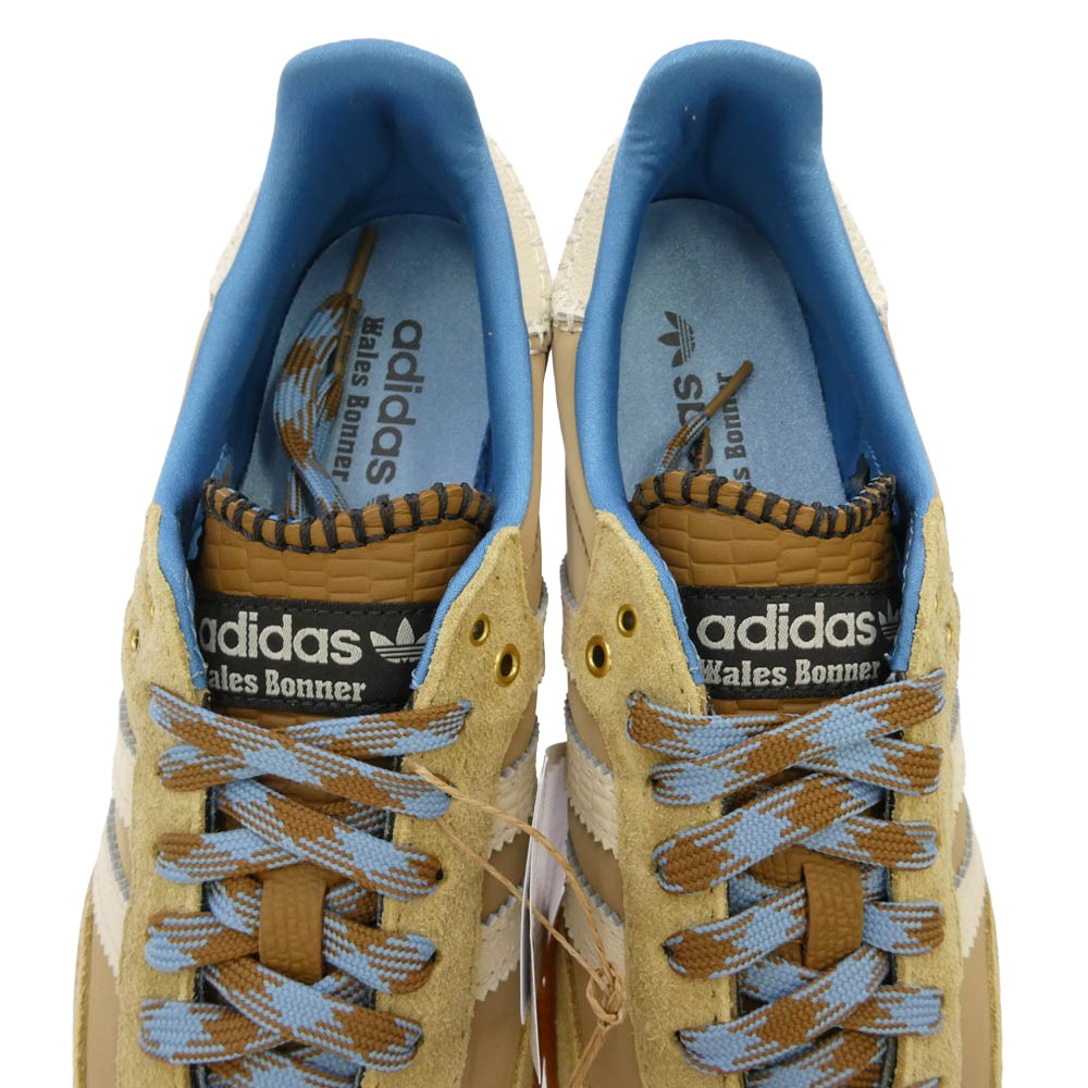 adidas アディダス IH3261 × Wales Bonner Nylon Samba Desert Wonder White Ash Blue ウェールズボナー ナイロン サンバ デザート ワンダーホワイト アッシュブルー ローカットスニーカー マルチカラー系 26cm【新古品】【未使用】【中古】