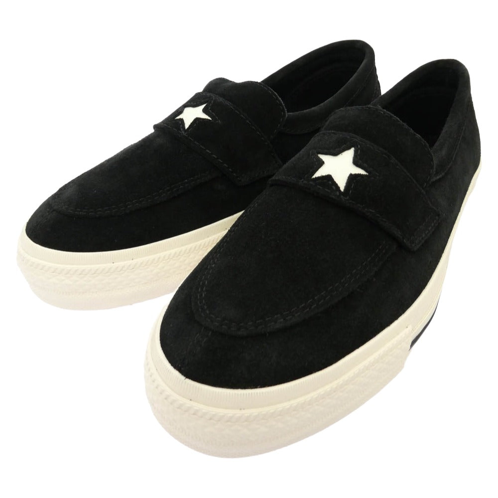 CONVERSE コンバース 1SC911 × 森山大道 × NEXUSVII Addict One Star Loafer Black Special Set アディクト ネクサスセブンワンスター ローファー スエード ローカットスニーカー ブラック系 25.5cm【新古品】【未使用】【中古】