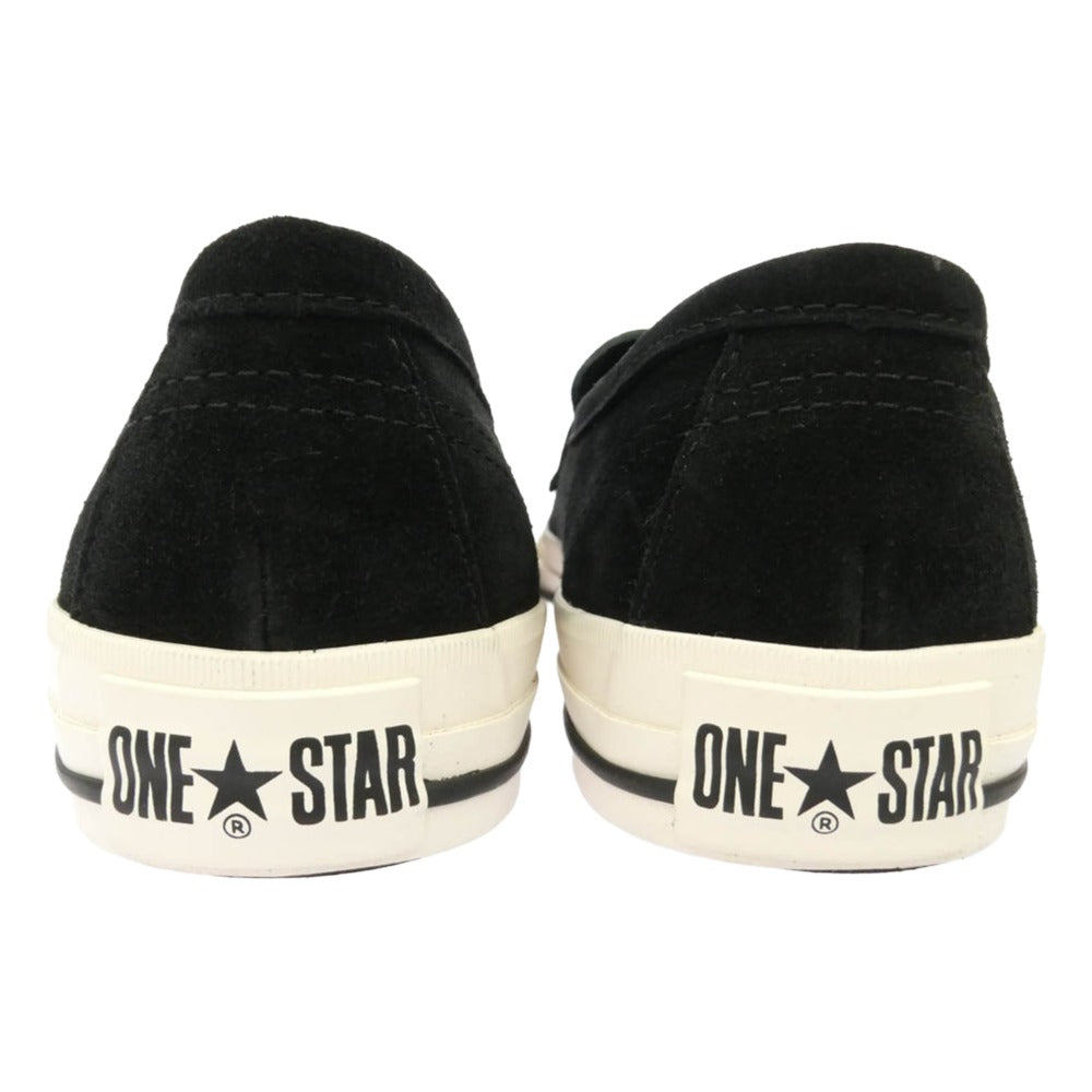 CONVERSE コンバース 1SC911 × 森山大道 × NEXUSVII Addict One Star Loafer Black Special Set アディクト ネクサスセブンワンスター ローファー スエード ローカットスニーカー ブラック系 25.5cm【新古品】【未使用】【中古】