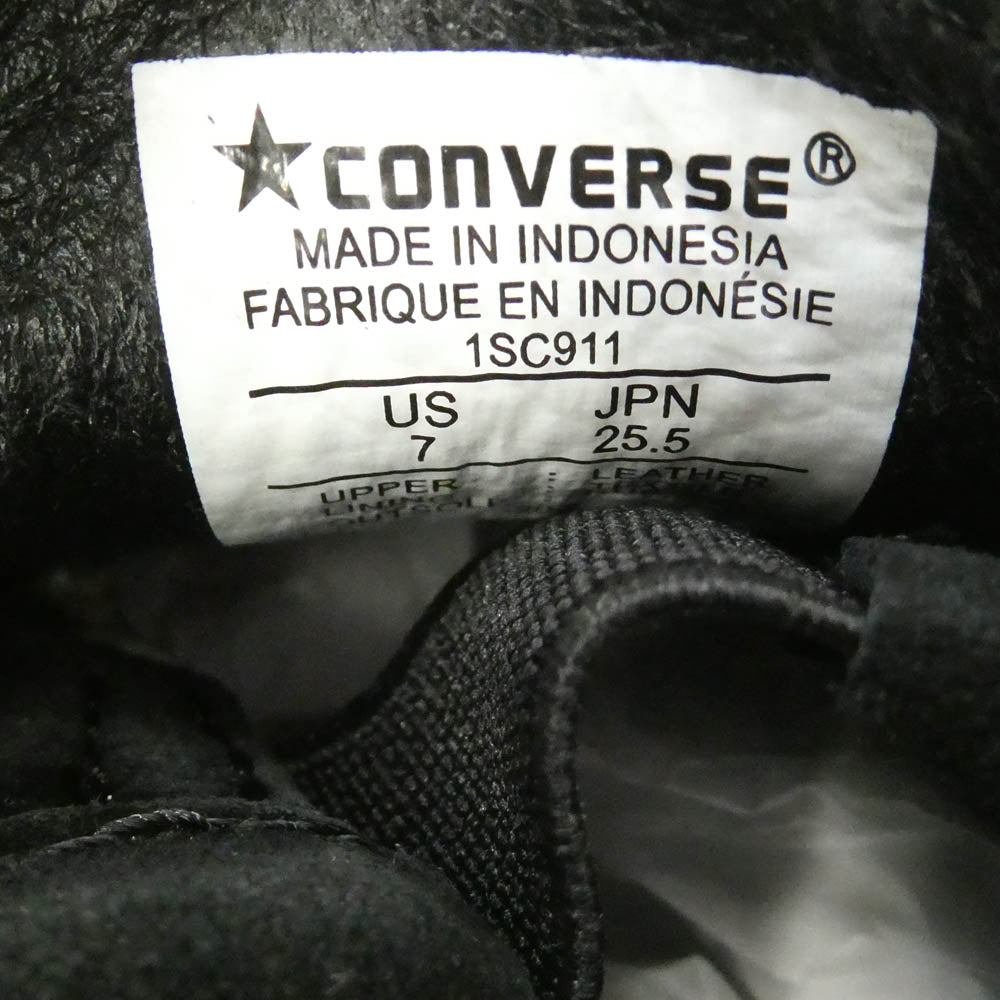 CONVERSE コンバース 1SC911 × 森山大道 × NEXUSVII Addict One Star Loafer Black Special Set アディクト ネクサスセブンワンスター ローファー スエード ローカットスニーカー ブラック系 25.5cm【新古品】【未使用】【中古】