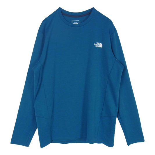 THE NORTH FACE ノースフェイス NT12402R フレッシュ ドライ ミッド Tシャツ 長袖カットソー 青緑系 L【中古】