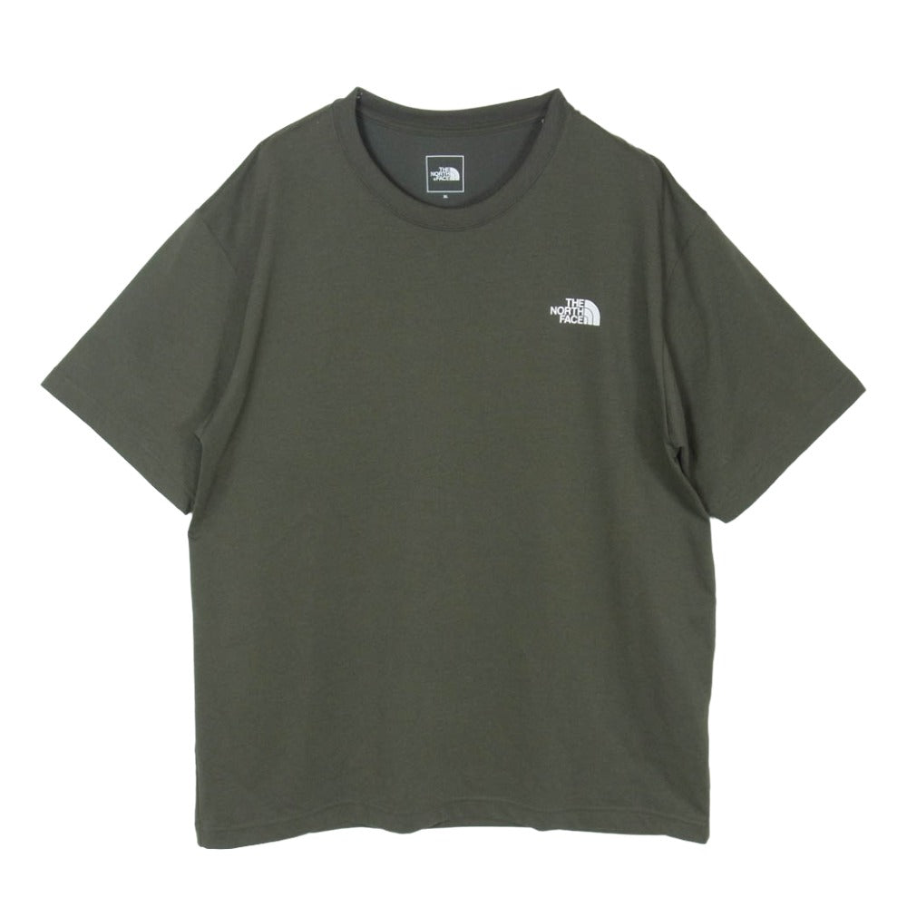 THE NORTH FACE ノースフェイス NT32352 S/S Nuptse Tee ショートスリーブ ヌプシ Tシャツ 半袖カットソー カーキ系 XL【中古】
