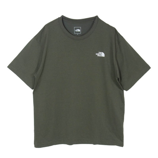 THE NORTH FACE ノースフェイス NT32352 S/S Nuptse Tee ショートスリーブ ヌプシ Tシャツ 半袖カットソー カーキ系 XL【中古】
