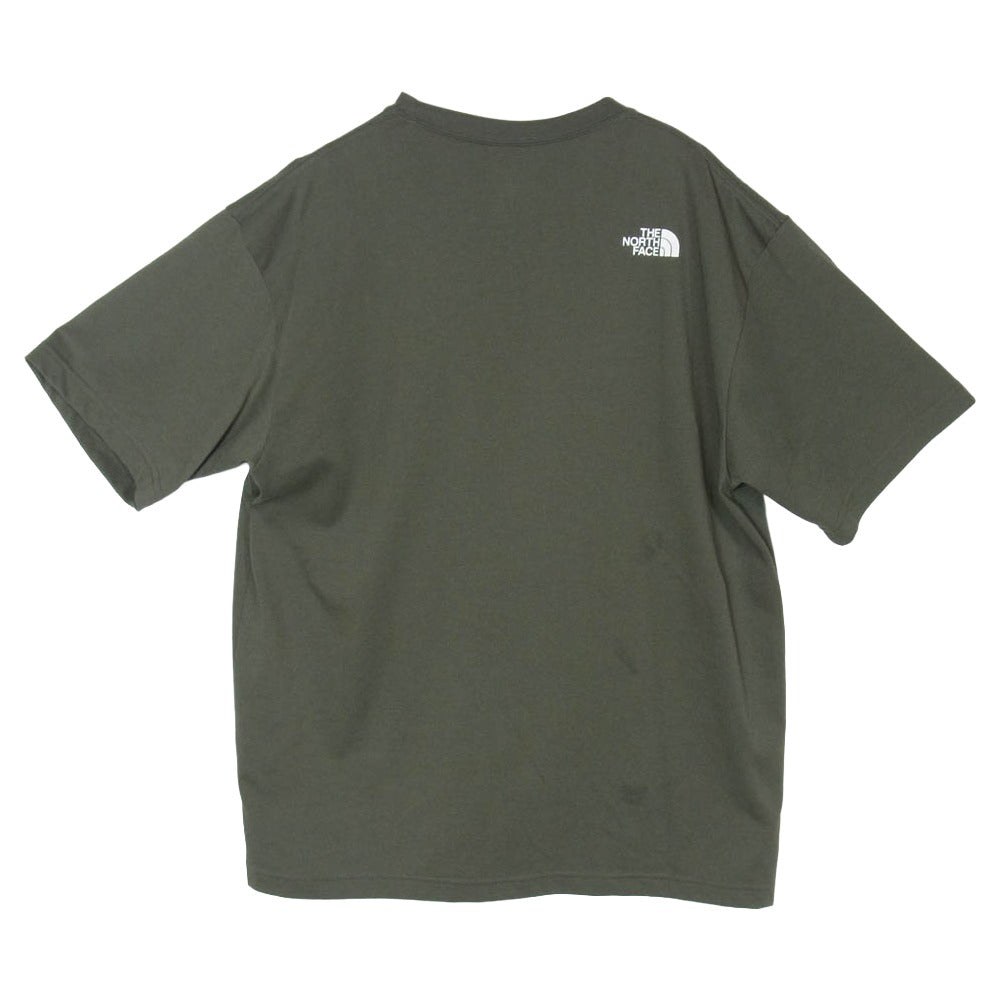 THE NORTH FACE ノースフェイス NT32352 S/S Nuptse Tee ショートスリーブ ヌプシ Tシャツ 半袖カットソー カーキ系 XL【中古】