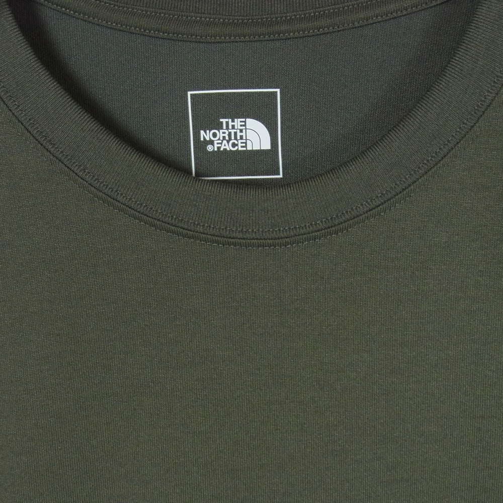 THE NORTH FACE ノースフェイス NT32352 S/S Nuptse Tee ショートスリーブ ヌプシ Tシャツ 半袖カットソー カーキ系 XL【中古】