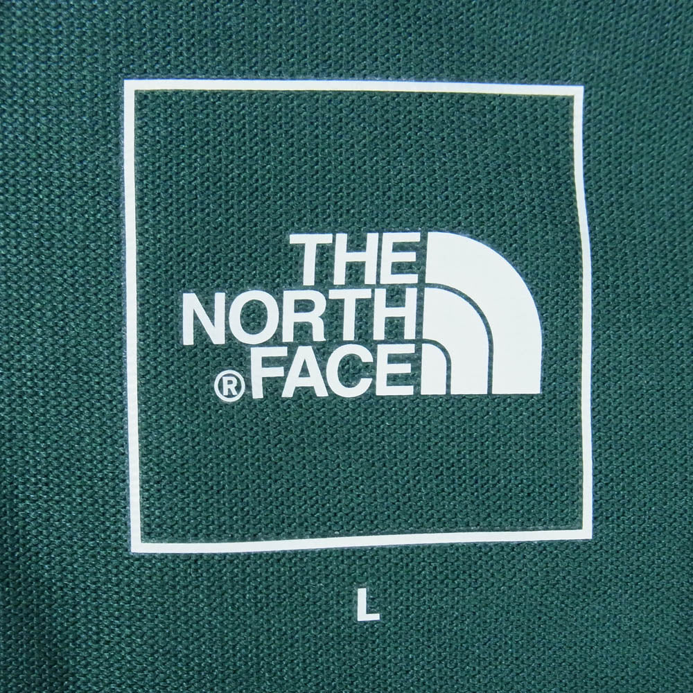 THE NORTH FACE ノースフェイス NT32442 L/S Back Square ロングスリーブ バック スクエア プリント Tシャツ 長袖カットソー グリーン系 L【中古】