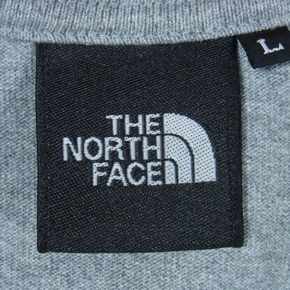 THE NORTH FACE ノースフェイス NT82132 L/S Organic Camp Tee ロングスリーブ オーガニック キャンプ Tシャツ 長袖カットソー グレー系 L【中古】