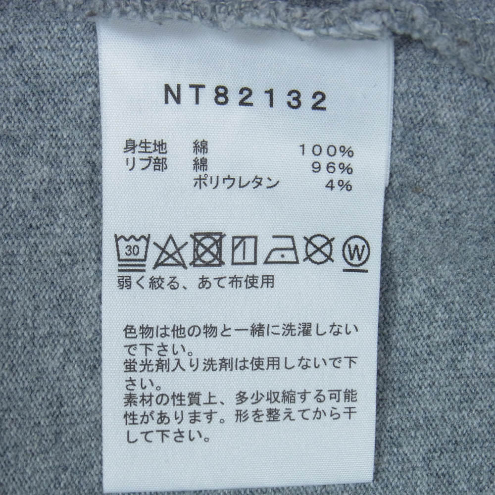 THE NORTH FACE ノースフェイス NT82132 L/S Organic Camp Tee ロングスリーブ オーガニック キャンプ Tシャツ 長袖カットソー グレー系 L【中古】