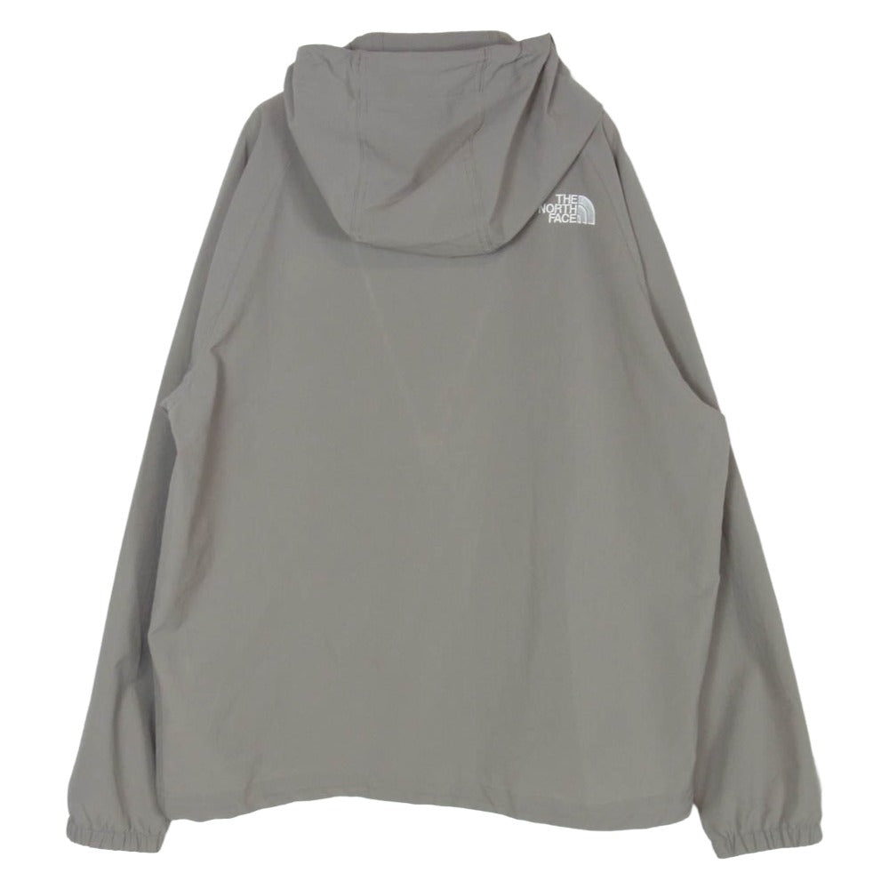 THE NORTH FACE ノースフェイス NP22132 TNF Be Free JKT ジップアップ ロゴ パーカー ビーフリー ナイロン ジャケット 灰茶系 L【中古】
