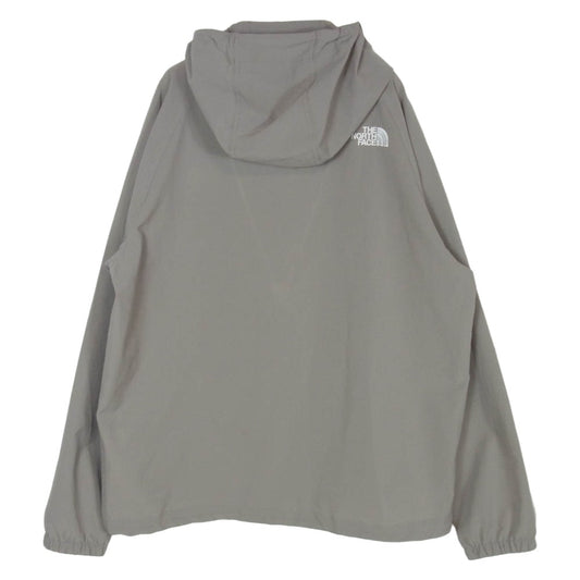 THE NORTH FACE ノースフェイス NP22132 TNF Be Free JKT ジップアップ ロゴ パーカー ビーフリー ナイロン ジャケット 灰茶系 L【中古】