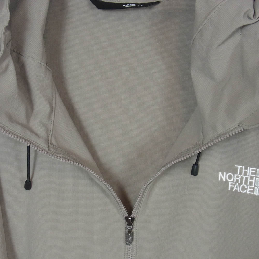THE NORTH FACE ノースフェイス NP22132 TNF Be Free JKT ジップアップ ロゴ パーカー ビーフリー ナイロン ジャケット 灰茶系 L【中古】