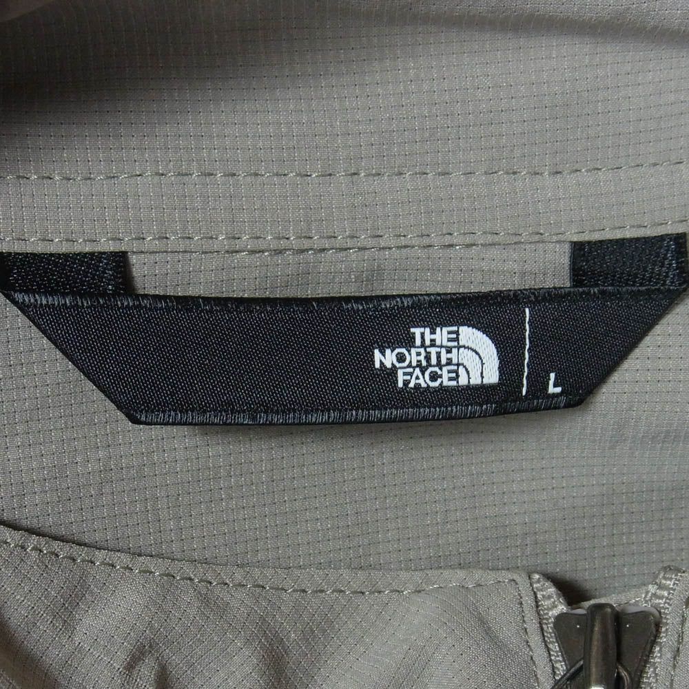 THE NORTH FACE ノースフェイス NP22132 TNF Be Free JKT ジップアップ ロゴ パーカー ビーフリー ナイロン ジャケット 灰茶系 L【中古】