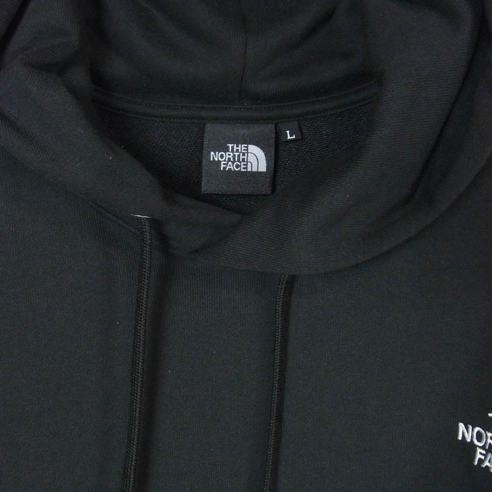 THE NORTH FACE ノースフェイス NT12333 Square Logo Hoodie スクエア ロゴ フーディー パーカー ブラック系 L【中古】