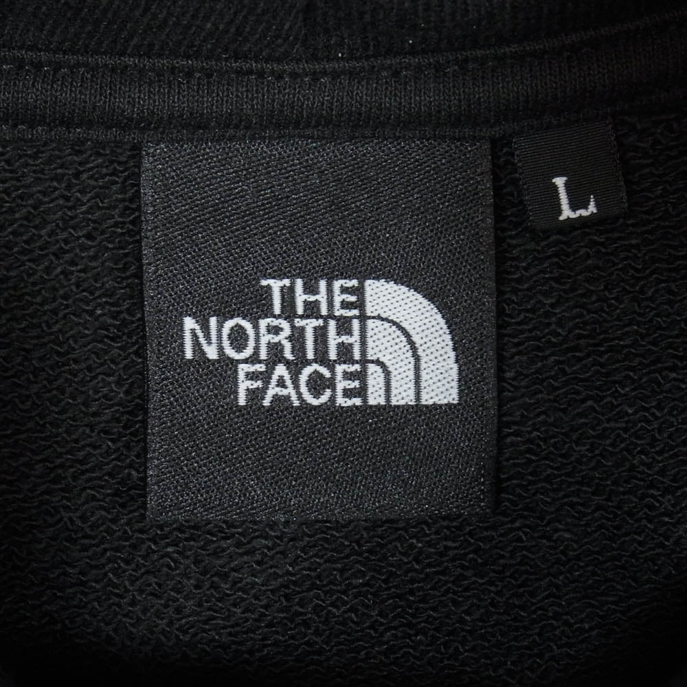 THE NORTH FACE ノースフェイス NT12333 Square Logo Hoodie スクエア ロゴ フーディー パーカー ブラック系 L【中古】