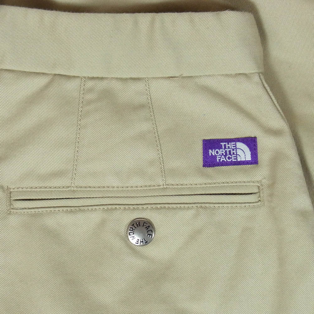 THE NORTH FACE ノースフェイス NT5052N PURPLE LABEL Stretch Twill Wide Tapered Pants パープルレーベル ストレッチ ツイル テーパード パンツ ベージュ系 34【中古】