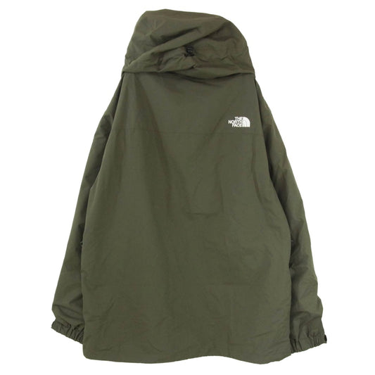 THE NORTH FACE ノースフェイス NP61940 Scoop Jacket ナイロン ダブルジップ スクープ ジャケット カーキ系 XL【中古】